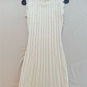 Cream Knit Dress
